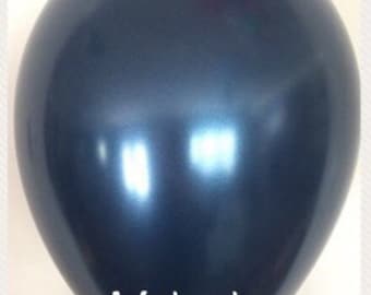 Midnight Balloons | Pearl Midnight Latex Balloons | Navy Birthday Party Decor | Navy Bridal Shower Decor | Navy Baby Shower Decorations