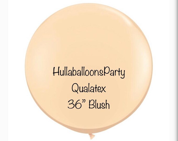 Qualatex Blush Balloons | 36” Blush Balloons| Large Blush Balloons | Jumbo Blush Balloons | Blush Wedding Decor | Blush Bridal Shower Decor