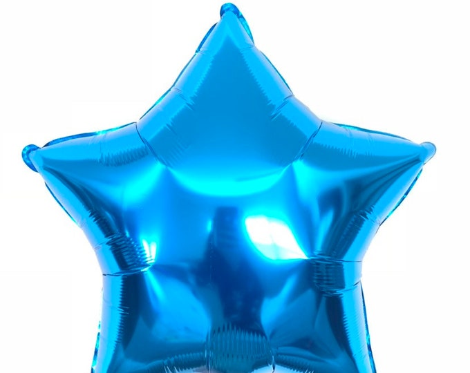 Twinkle Little Star Balloons | Blue Star Balloon | Birthday Party Decor | Galaxy Birthday Balloons | Sapphire Star | Out of This World Bday