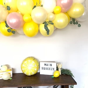 Pink Lemon Balloon Garland She Found Her Main Squeeze Bridal Shower Decor Love is Sweet Baby Shower It's Sweet To Be One First Birthda image 2