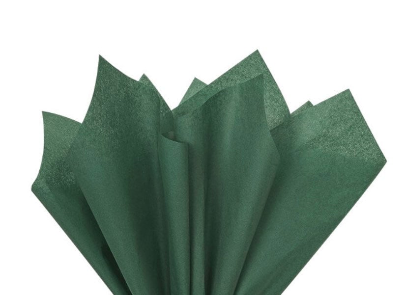 Forest Green Tissue Paper 24 Sheets Hunter Green Tissue Paper 20”x