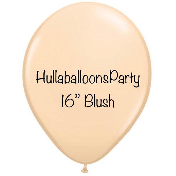 16 inch Blush Balloons | Qualatex Blush Latex Balloons | Blush Birthday Party Decor | Blush Bridal Shower Decor