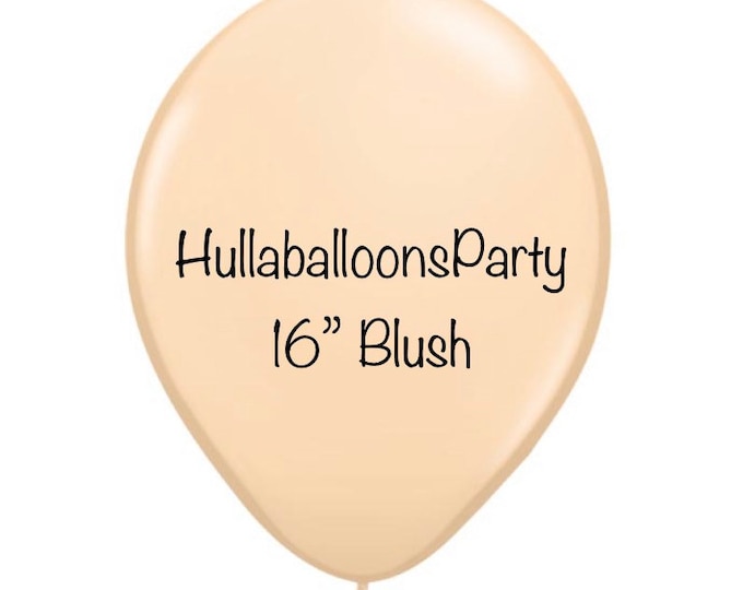 16 inch Blush Balloons | Qualatex Blush Latex Balloons | Blush Birthday Party Decor | Blush Bridal Shower Decor