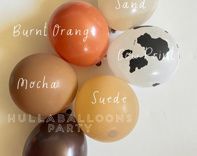 Western Balloons | Barnyard Birthday | Farm Baby Shower | Balloons for Baby Block Boxes | First Rodeo Birthday | How The West Was One
