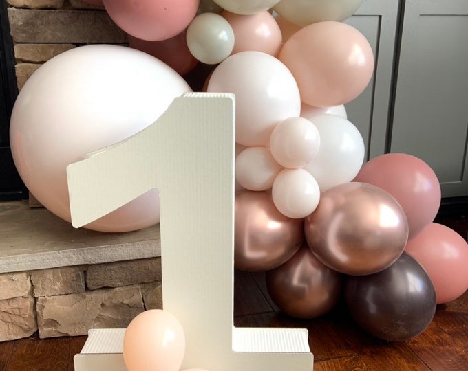 Chocolate and Blush Balloon Garland Kit | Dusty Rose Balloon Garland | Blush First Birthday Balloons | Dusty Mauve Bridal Shower Decor