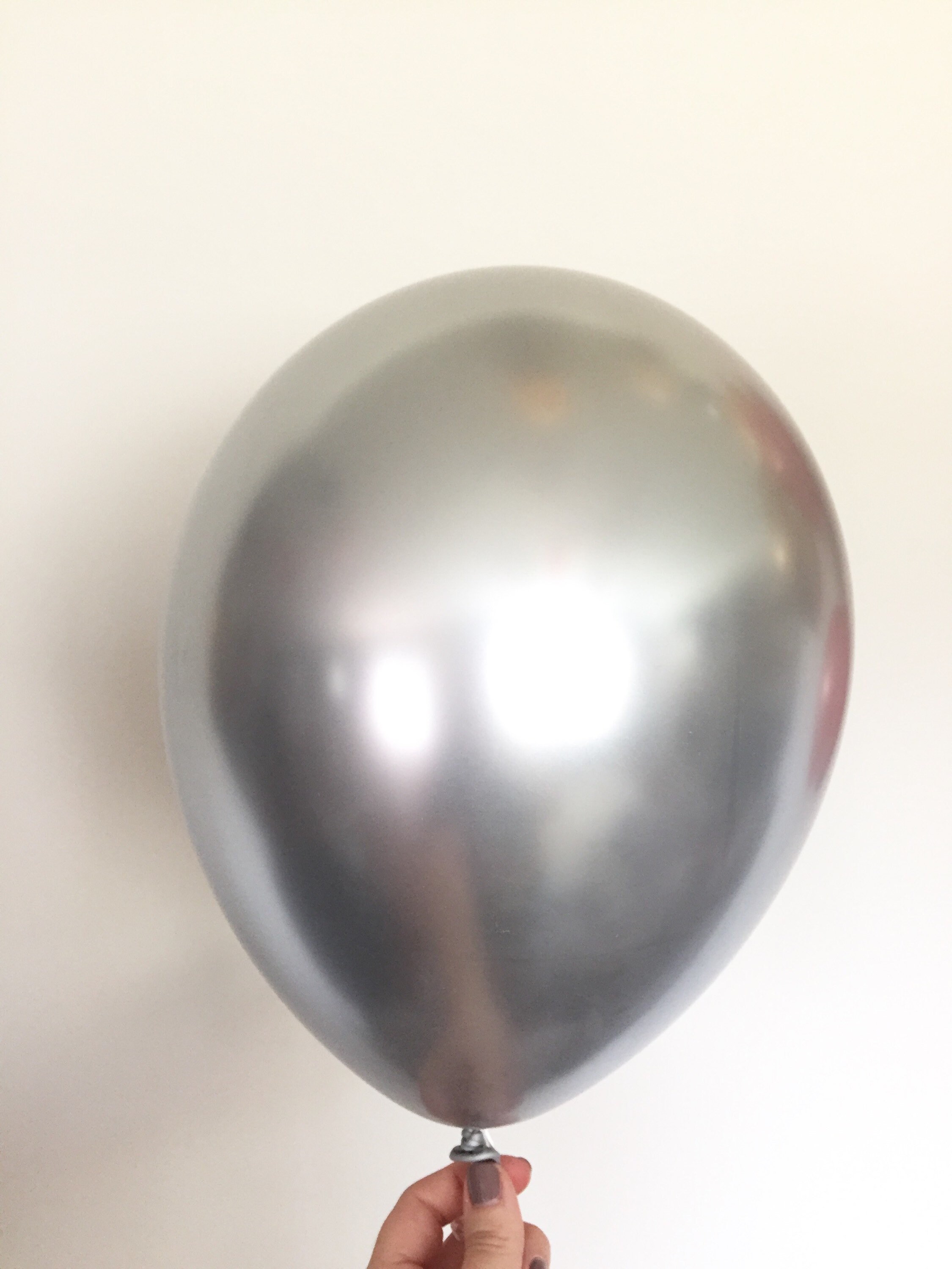 Ballons Blush et Platine Ballons blush et argent chromé Ballons