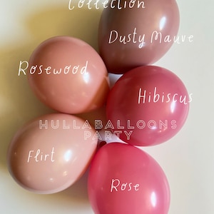 Rosé All Day Balloons  | Dusty Mauve Bridal Shower| Individual Balloons Create Your Own Garland Double Layered Custom Balloons