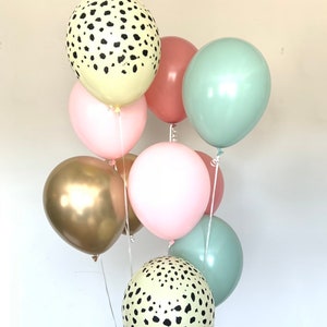 Pink Safari Balloons | Pink Cheetah Balloons | Wild One Birthday Balloons | Wild Thing Bridal Shower | Party Animals