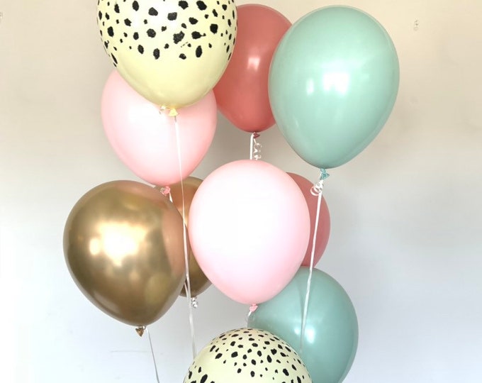 Pink Safari Balloons | Pink Cheetah Balloons | Wild One Birthday Balloons | Wild Thing Bridal Shower | Party Animals