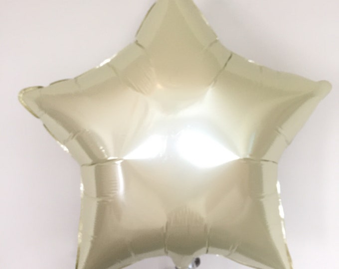 Twinkle Little Star Balloons | Ivory Star Balloon | Birthday Party Decor | Baby Shower Decor | Gender Neutral Baby Decor
