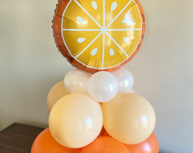 Little Cutie Balloon Centerpiece | Citrus Balloon Display | Little Cutie Birthday Balloons | Citrus Bridal Shower | Orange Balloons