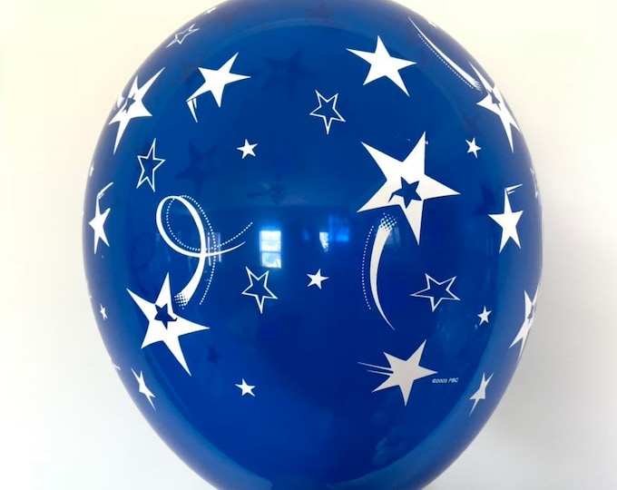 Blue Star Balloons | White Star Balloons | Twinkle Little Star Balloons | USA Balloons | Blue Star Birthday Balloons