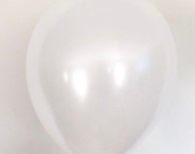 Pearl White Balloons | White Latex Balloons | White Birthday Party | White Bridal Shower Decor | White Baby Shower