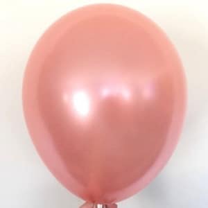 Rose Gold Balloons | Metallic Rose Gold Latex Balloons | Rose Gold Birthday Party Decor | Rose Gold Bridal Shower Decor