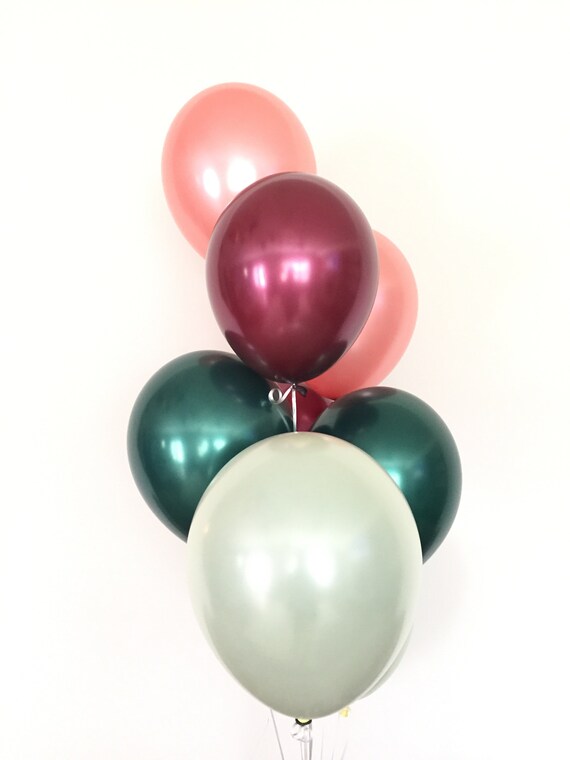 Palloncini verdi e dorati Balloon Bouquet Bundle / Idee per feste di Natale  / Autunno Inverno Autunno Primavera Matrimonio Doccia Nuziale -  Italia