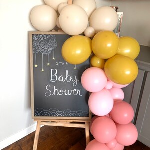 Rosewood and Mustard Balloon Garland | Boho Rainbow Baby Shower Decor | Boho Bridal Shower | Mauve and Mustard Balloons