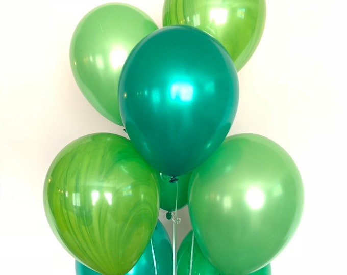 Green Balloons | Jungle Birthday Balloons | Summer Party Decor | Wild One Balloons | Two Wild Birthday Party Decor