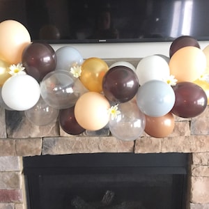 Fall Balloon Garland | Fall Bridal Shower Decor | Fall Baby Shower Decor | Fall Balloons | Little Pumpkin Baby Shower | DIY Balloon Garland