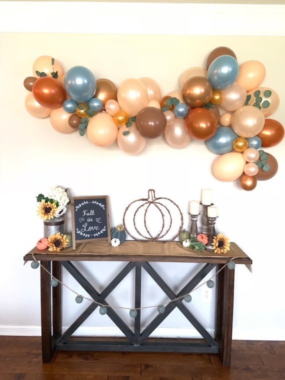 Blue pumpkin sale baby shower decorations