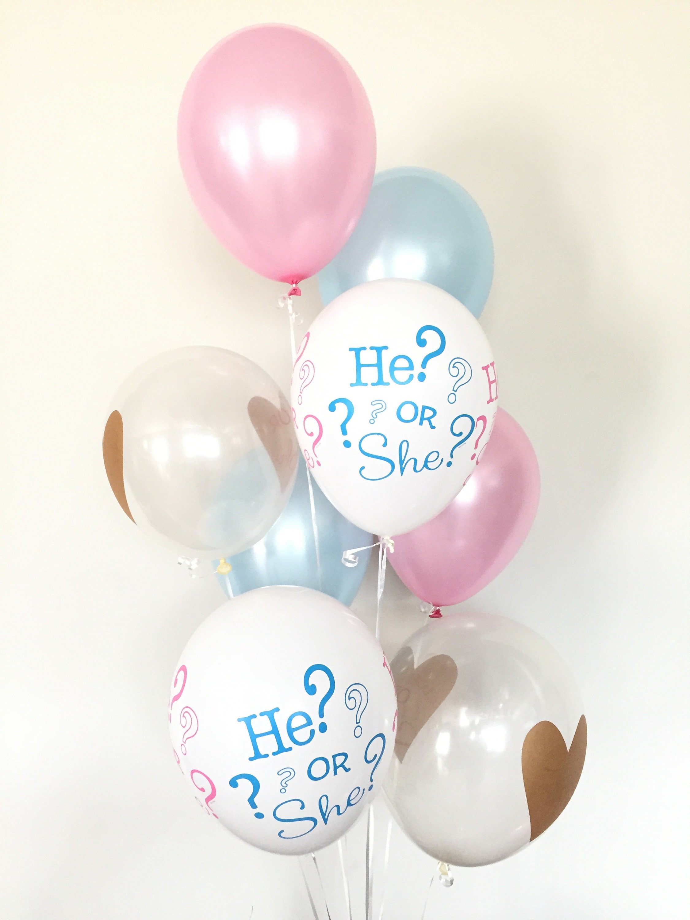 Blesiya Big Pacifier Foil Balloon Baby Shower Gender Reveal Decor Pink+Blue 