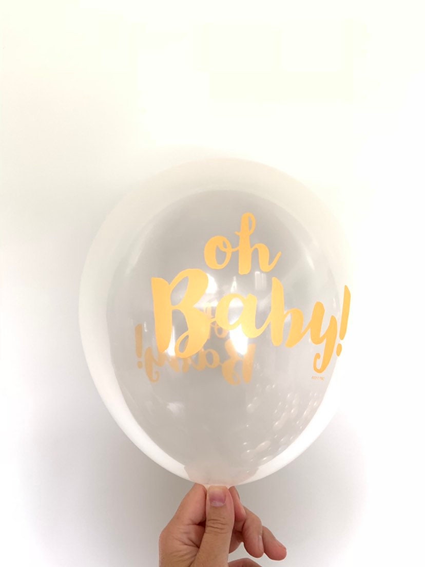 Oh Baby Balloons | Gold Baby Balloons | Gold Oh Baby Balloons | Gold ...