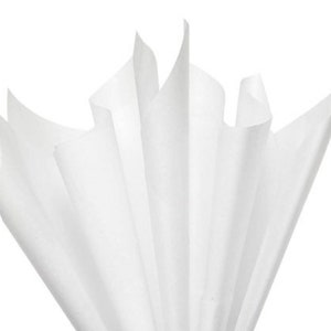 Carta velina bianca / 24 fogli Carta velina bianca / Fogli di carta velina 20”x 30” / Carta da regalo bianca Bridal Shower bianca / Baby bianco