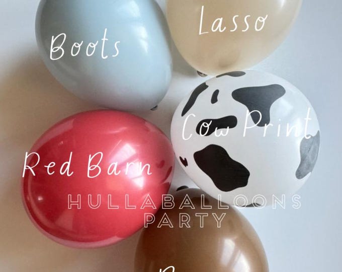 Little Cowboy Balloons | Country Birthday | A Little Cowboy is on the Way Baby Shower | First Rodeo Birthday | How The West Was One