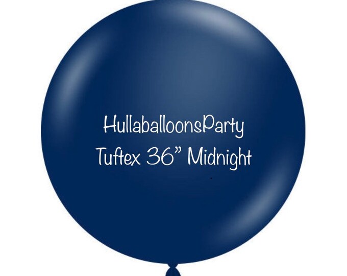 Jumbo Midnight Balloons 3' Navy Balloons Large Navy Etsy