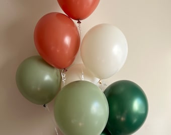 Fall Balloons | Burnt Orange and Green Balloons | Little Pumpkin Balloons | Little Pumpkin Baby Shower Decor | Fall Bridal Shower