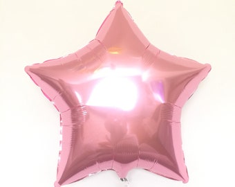 Twinkle Little Star Balloons | Pink Star Balloon | Birthday Party Decor | Galaxy Birthday Balloons | Light Pink Star Balloon