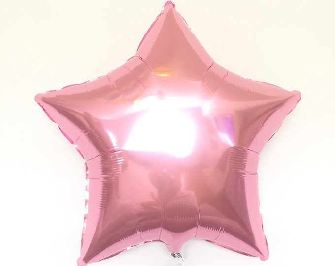 Twinkle Little Star Balloons | Pink Star Balloon | Birthday Party Decor | Galaxy Birthday Balloons | Light Pink Star Balloon