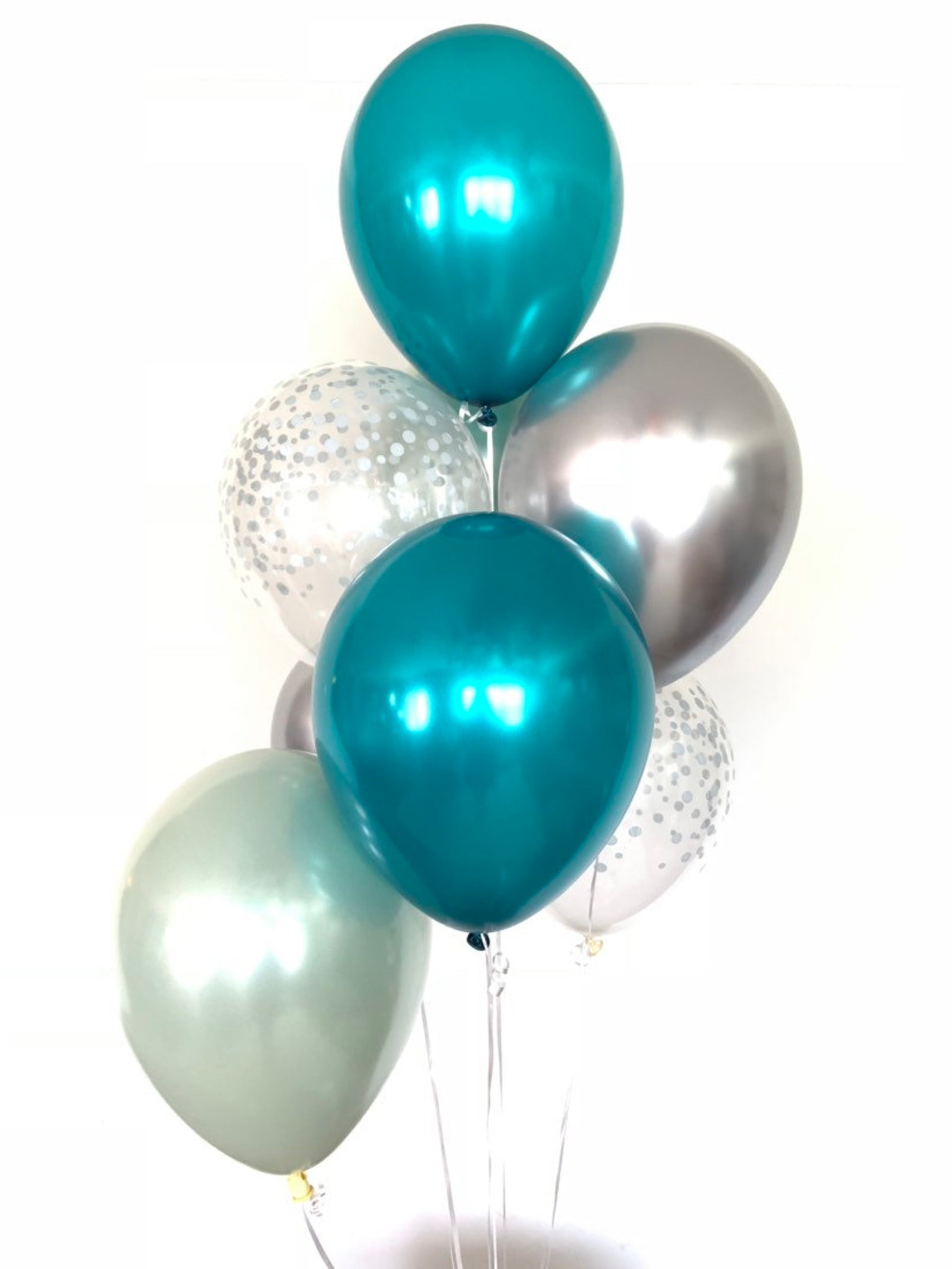 Sage Green Balloons Silver Sage Bridal Shower Decor Teal Etsy