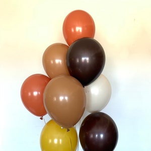 Boho Rainbow Balloons | Burnt Orange Balloons | Fall Bridal Shower | Fall Baby Shower Decor | Boho Birthday Balloons | Fall Harvest Balloons