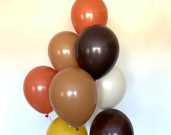 Boho Rainbow Balloons | Burnt Orange Balloons | Fall Bridal Shower | Fall Baby Shower Decor | Boho Birthday Balloons | Fall Harvest Balloons