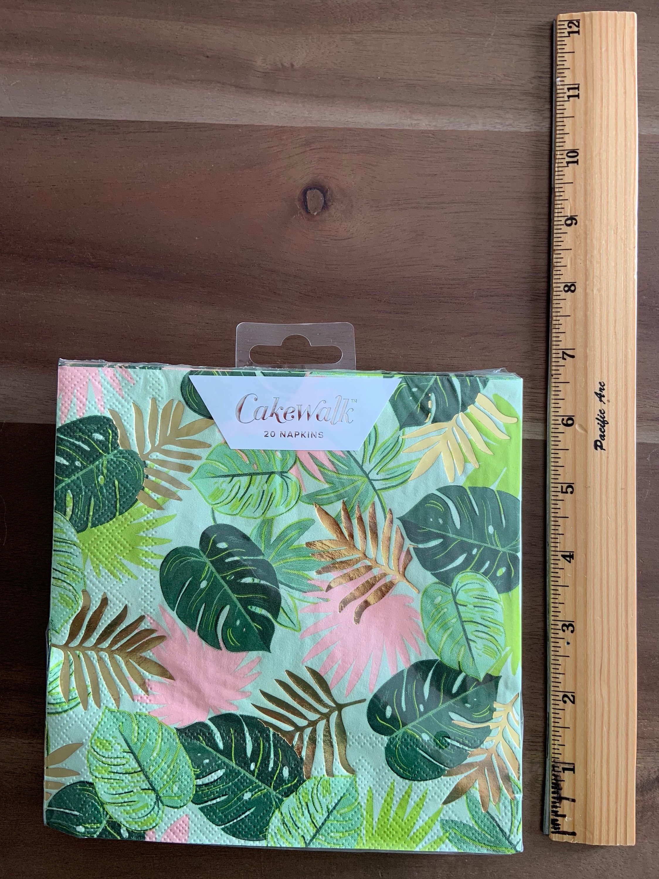 Tropical Lunch Napkins Tropical Party Decor Green Leaf Napkins