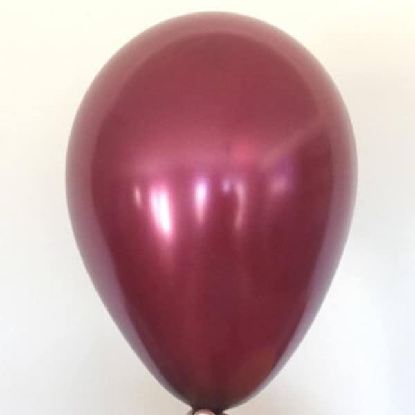 Burgundy Balloons | Pearl Burgundy Latex Balloons | Burgundy Birthday Party Decor | Burgundy Bridal Shower Decor