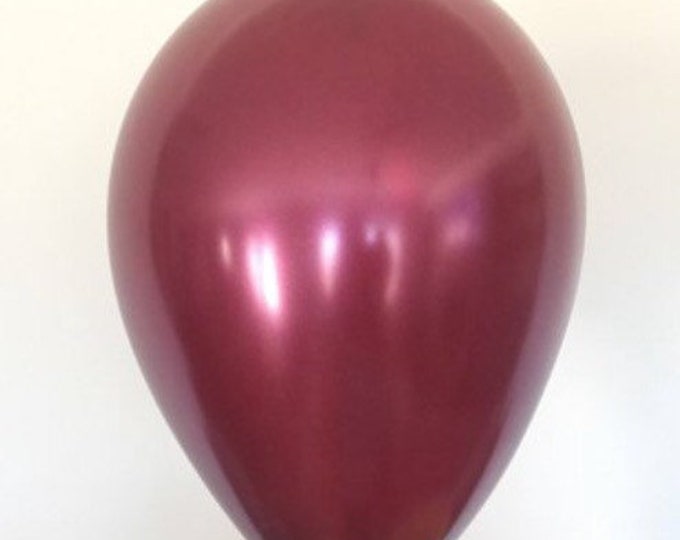 Burgundy Balloons | Pearl Burgundy Latex Balloons | Burgundy Birthday Party Decor | Burgundy Bridal Shower Decor