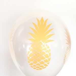 Pineapple Balloons | Tropical Balloons | Pineapple Decor | Hawaiian Bridal Shower Decor | Party Like A Pineapple Decor | Tropical Baby Showe