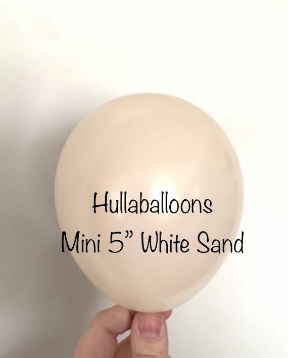 Mini palloncini di sabbia bianca / Palloncini neutri / Mini palloncini in  lattice da 5 / Ghirlanda di palloncini beige / Artista di palloncini /  Decorazione con palloncini di sabbia bianca -  Italia