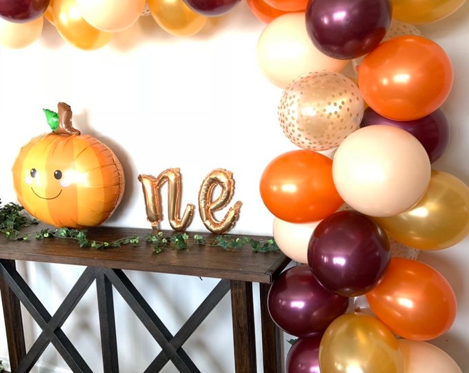 Fall Balloon Garland DIY Kit | Blush and Burgundy Bridal Shower Decor | Fall Baby Shower | Little Pumpkin First Birthday | Fall In Love