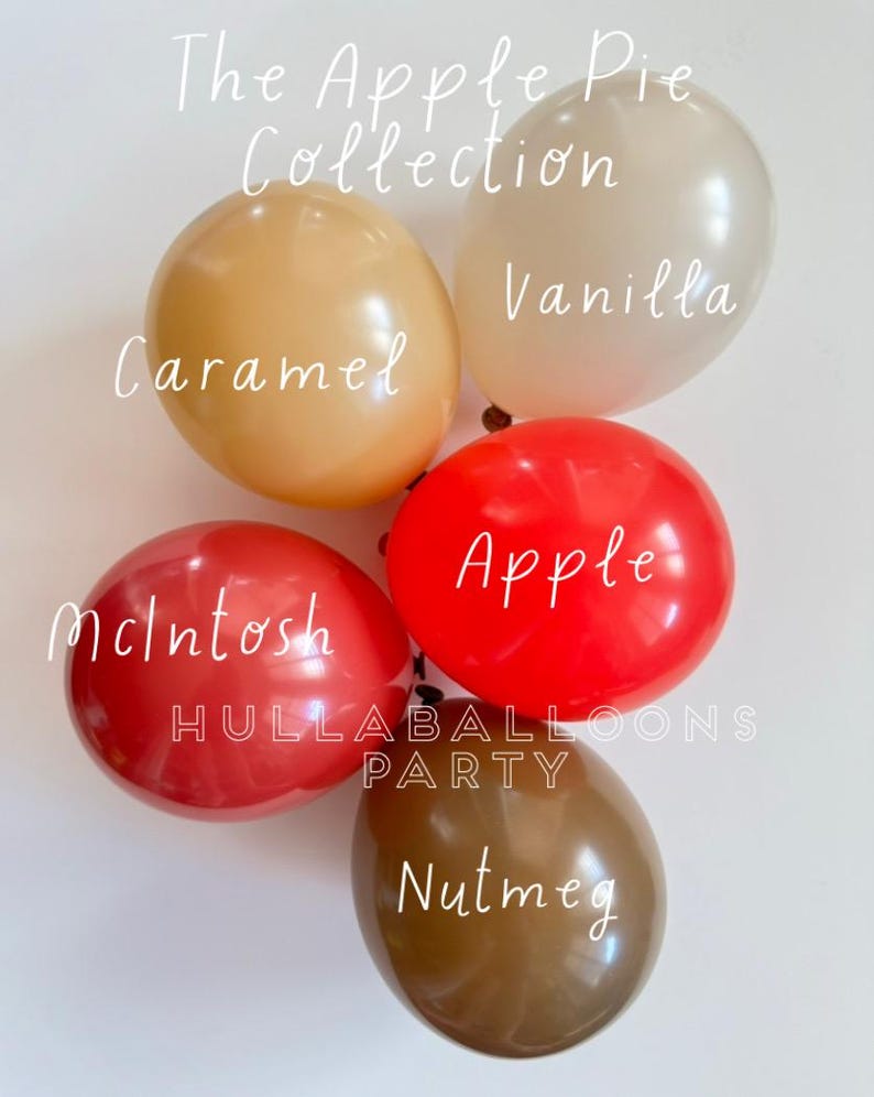Äppelpajballonger | Vårt ögas äpple första födelsedag | Söt som en paj babyshower | Babyblockballonger | Rustik höstmöhippa bild 2