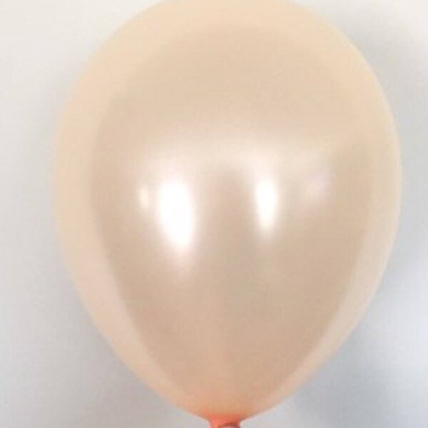 Peach Balloons | Pearl Peach Latex Balloons | Sweet as a Peach Birthday Party | Peach Bridal Shower Decor