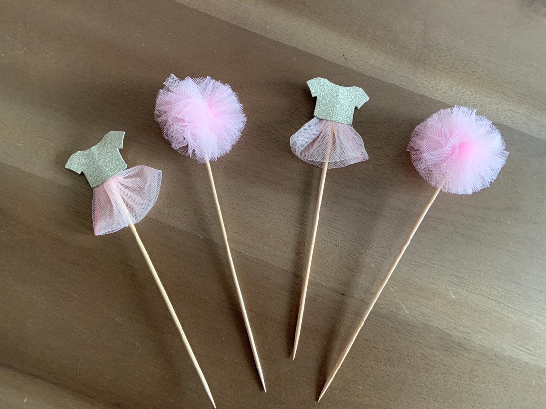 Tutu Cute Cake Toppers Princess Cake Toppers Ballerina Party Decor