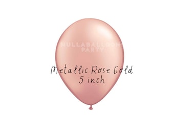 Globos Redondos De Látex 5" Fucsia Satín Perlados