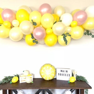 Pink Lemon Balloon Garland She Found Her Main Squeeze Bridal Shower Decor Love is Sweet Baby Shower It's Sweet To Be One First Birthda image 8