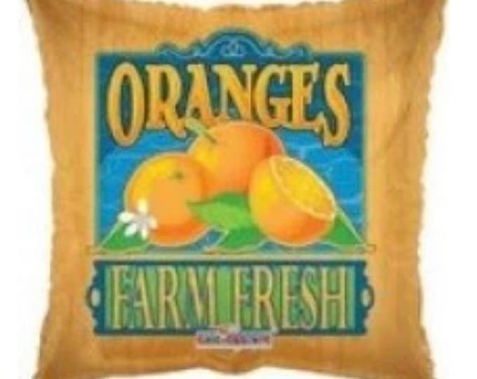 Farm Fresh Oranges Balloon | Orange Mylar Balloons | Little Cutie Baby Shower Balloons | Bridal Shower Decor | Cutie First Birthday