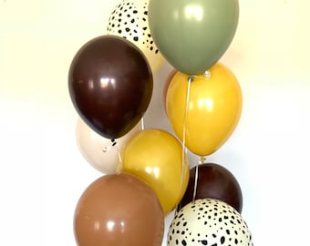 Safari Balloons | Cheetah Balloons | Safari Bridal Shower Decor | Safari Baby Shower | Jungle Birthday Balloons