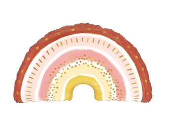 Boho Rainbow Balloons | Boho Birthday Party Decor | Rainbow Baby Shower Decor | Boho Baby Shower | Boho Rainbow Birthday Balloons