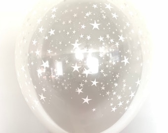 White Star Balloons | Twinkle Little Star Balloons | Twinkle Little Star Baby Shower Decor | White Star Birthday Balloons | White Star Late