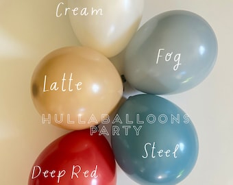 All American Balloons | Deep Red Balloons |  Vintage Baseball Birthday | Red and Blue Baby Block Boxes | Custom Garland | All Star Balloons